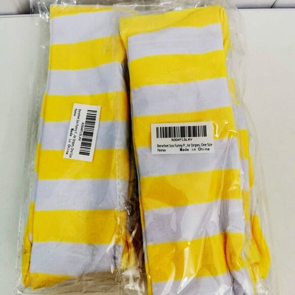 Girl's Extra Long Opaque Striped Over Knee Thigh High Stockings Socks - Picture 2 of 9